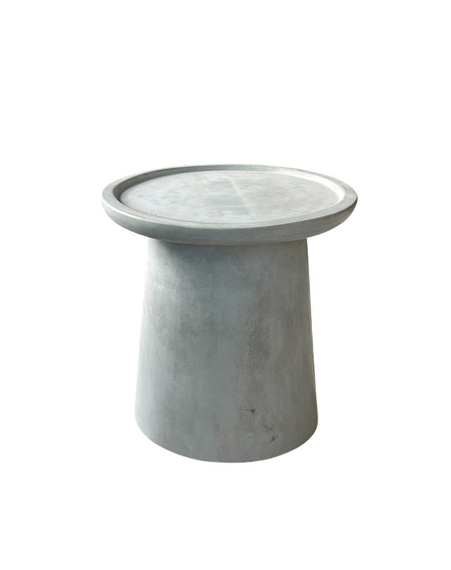 Table d'appoint Orbita en terrazzo gris