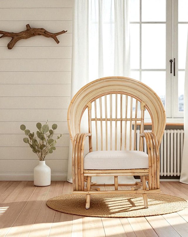 Chaise en rotin Raffles