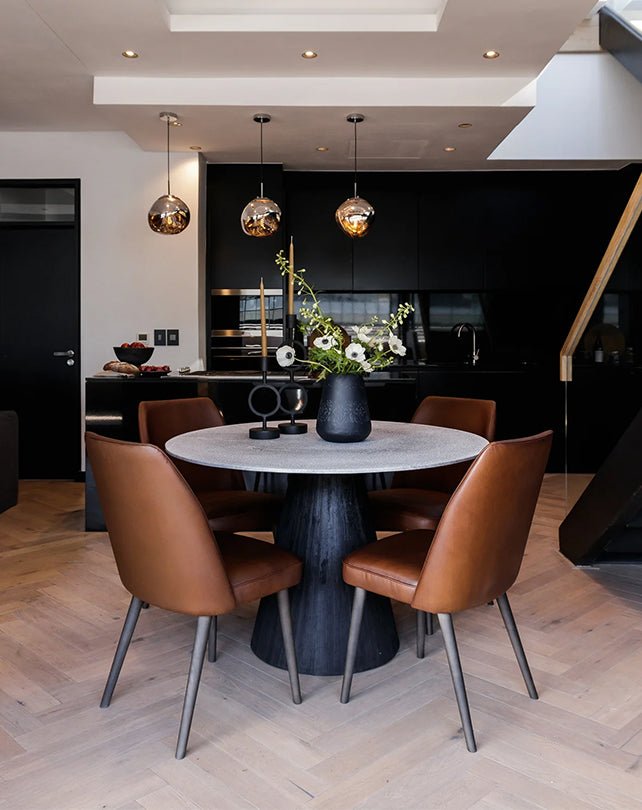 Table de salle à manger Cousteau (piètement noir)