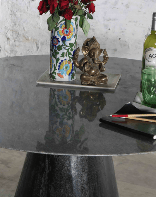 Table de salle à manger Cousteau (piètement noir)