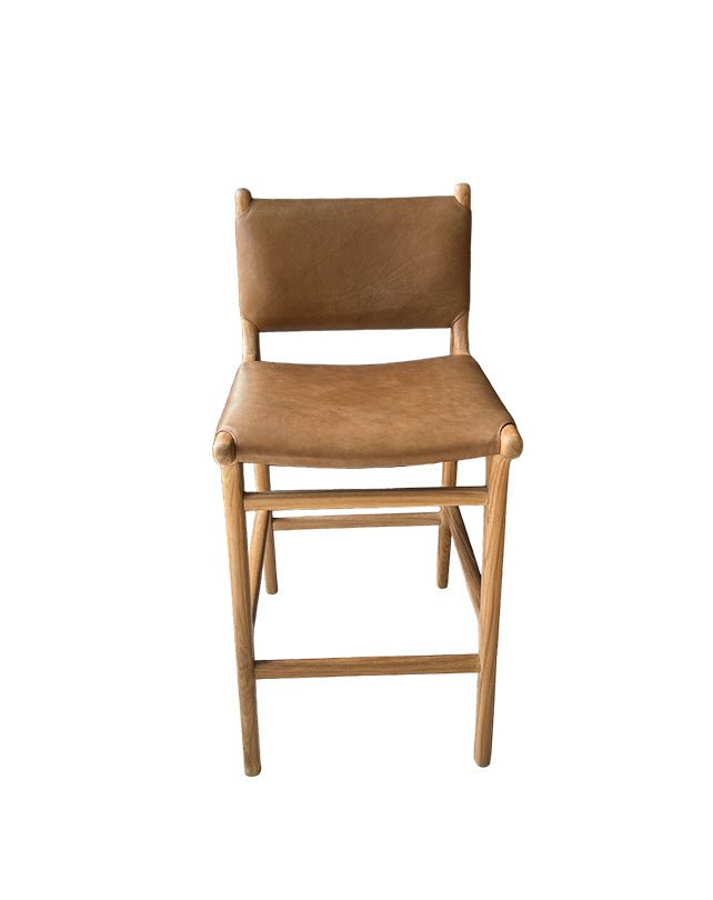 Tabouret de bar Maya Plush avec dossier