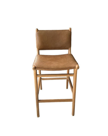 Tabouret de bar Maya Plush avec dossier