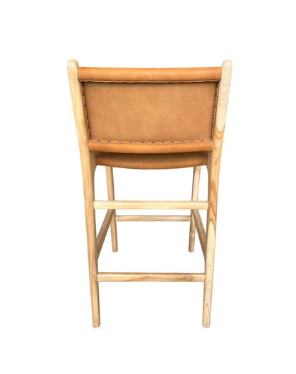 Tabouret de bar Maya Plush avec dossier
