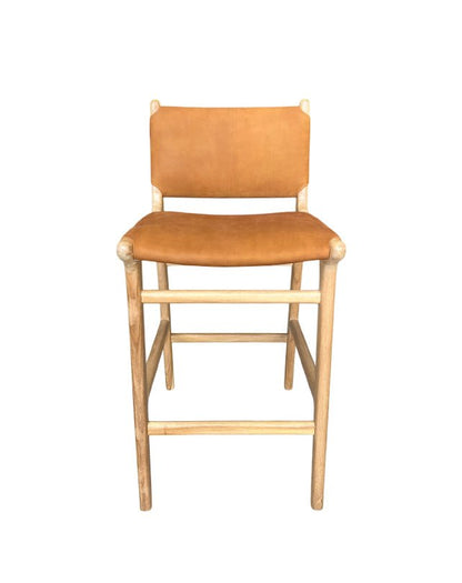 Tabouret de bar Maya Plush avec dossier
