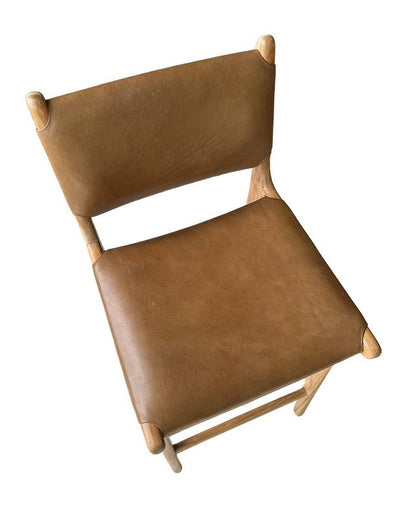 Tabouret de bar Maya Plush avec dossier