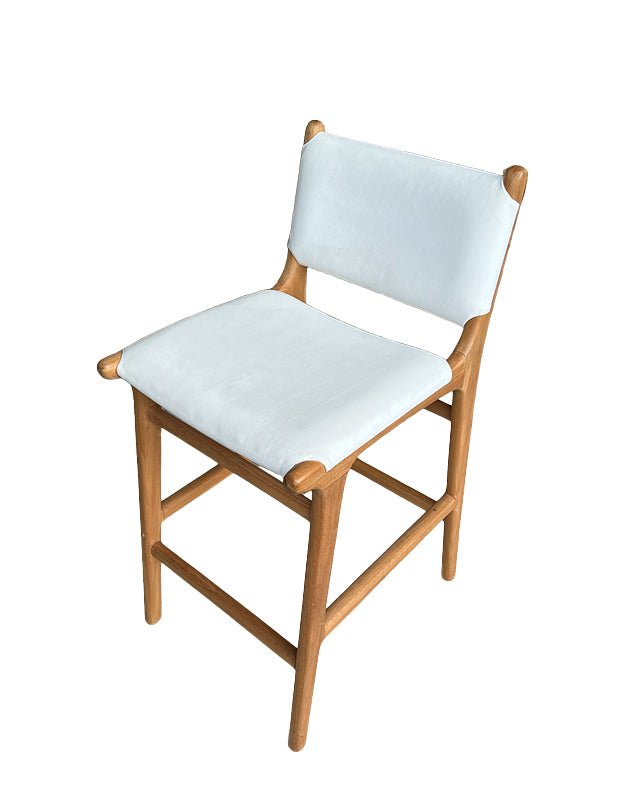 Tabouret de bar Maya Plush avec dossier