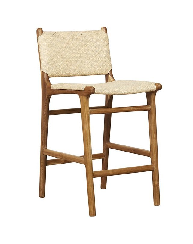 Tabouret de bar Maya Plush avec dossier