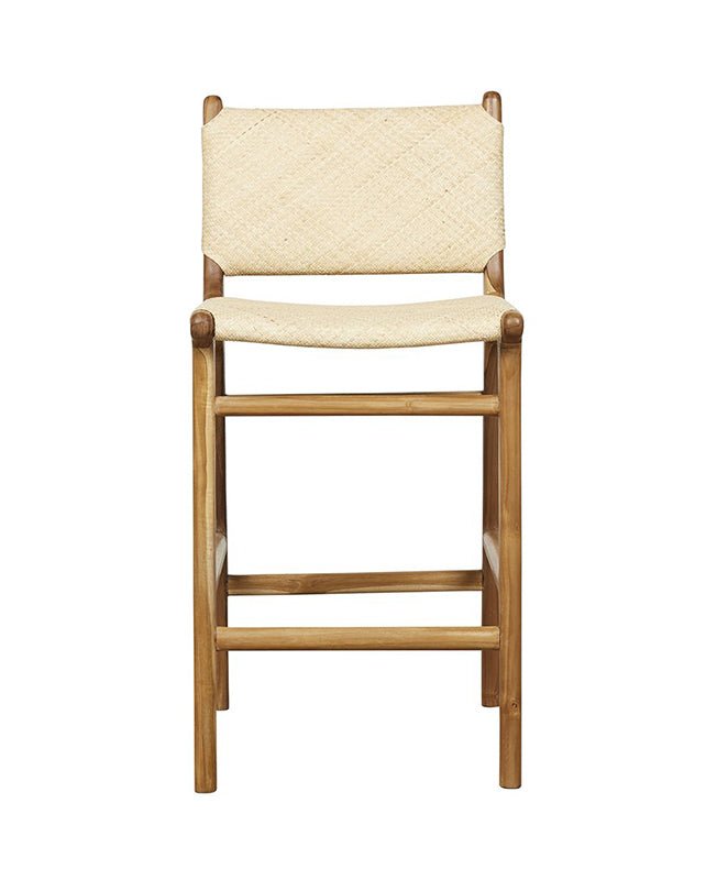 Tabouret de bar Maya Plush avec dossier