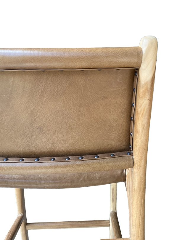 Tabouret de bar Maya Plush avec dossier