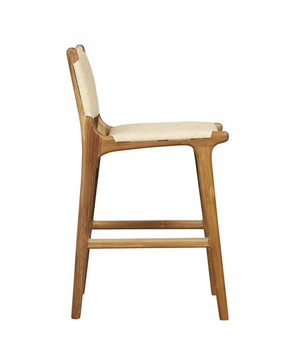 Tabouret de bar Maya Plush avec dossier