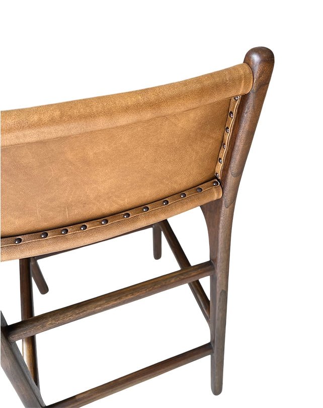 Tabouret de bar Maya Plush avec dossier