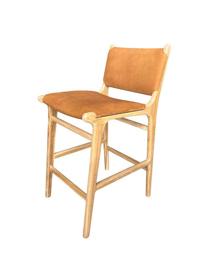 Tabouret de bar Maya Plush avec dossier