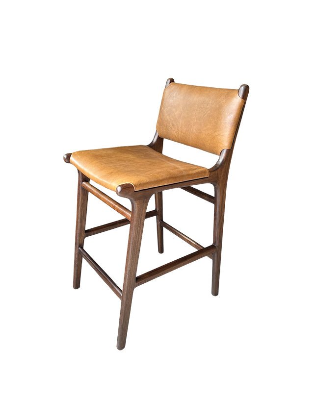 Tabouret de bar Maya Plush avec dossier