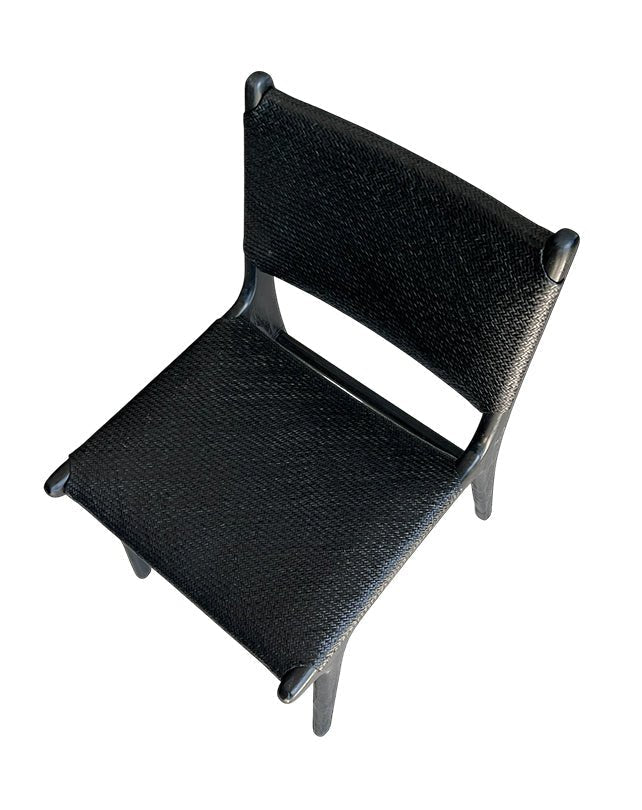 Chaise de salle à manger Maya Plush (rotin noir)