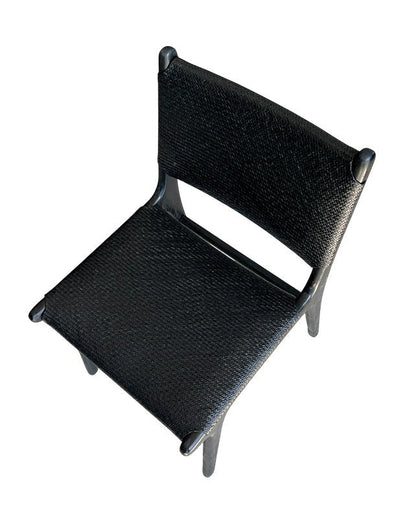 Chaise de salle à manger Maya Plush (rotin noir)