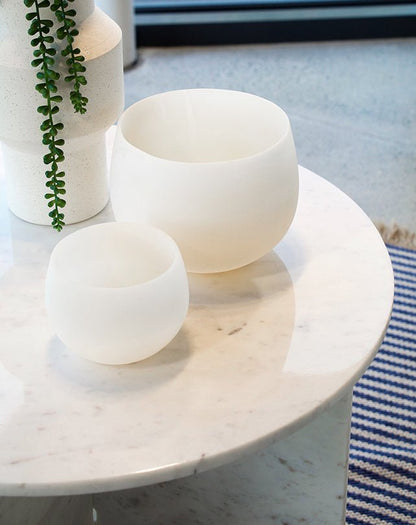 Table d'appoint en marbre Nixon