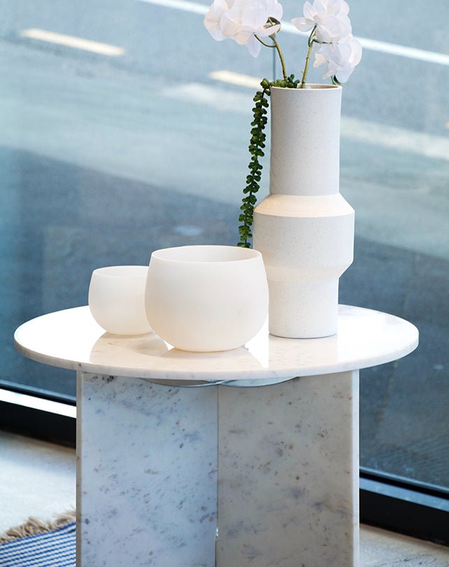 Table d'appoint en marbre Nixon