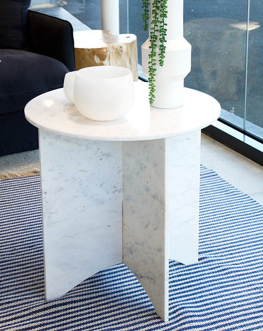 Table d'appoint en marbre Nixon