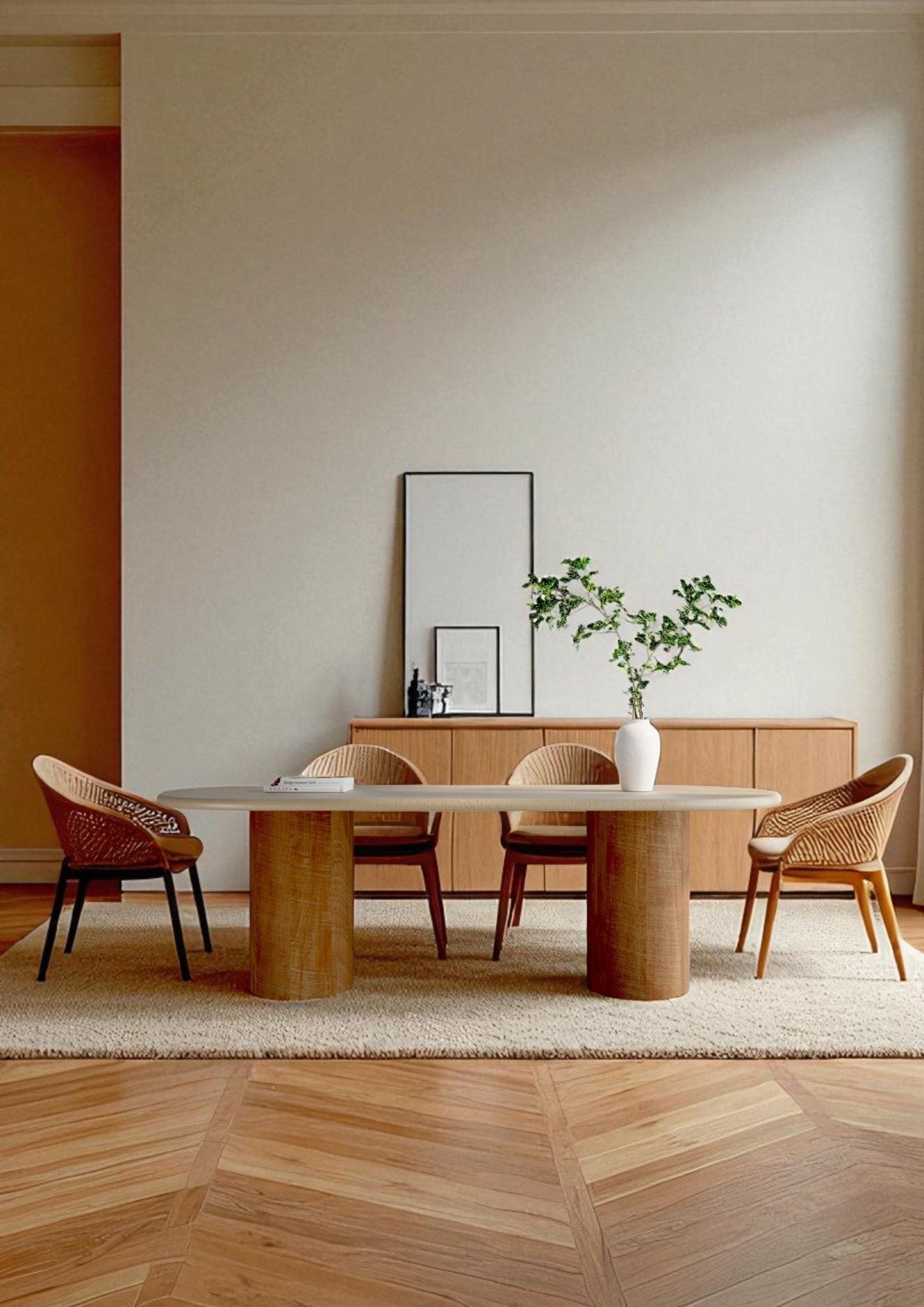 Table à manger ovale de Padoue