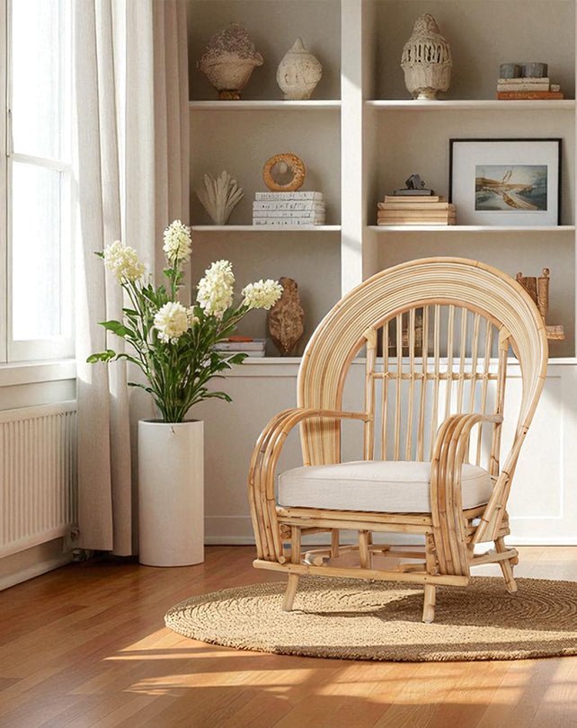 Chaise en rotin Raffles