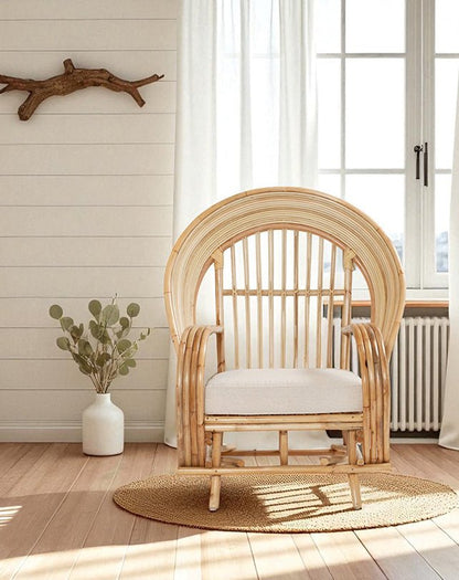 Chaise en rotin Raffles