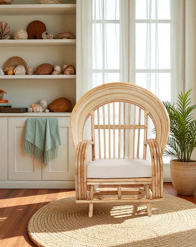 Chaise en rotin Raffles