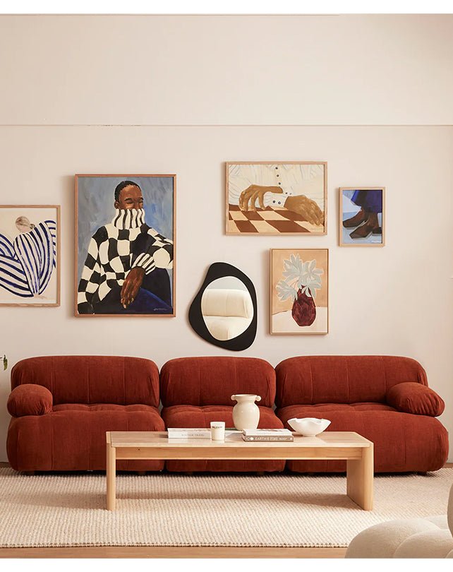 Canapé Solene 3 places - Terre cuite